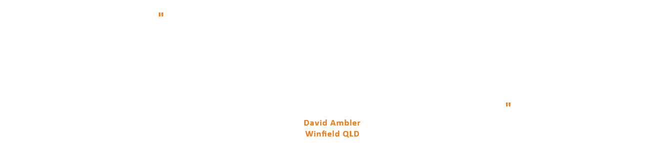  " Highly professional outfit. Our new home theatre system is awesome. Very happy with the advice given and the quality of the components. The complex installation went well with the team arriving at the early time advised and working non-stop during the day. If you dislike high pressure sales types and prefer to rely on facts and practical demonstration then I recommend Tony and his staff without reservation. We have been in the district about 18 months and prefer to shop locally. Very happy to find this quality of service and competence in Bundaberg. " David Ambler Winfield QLD